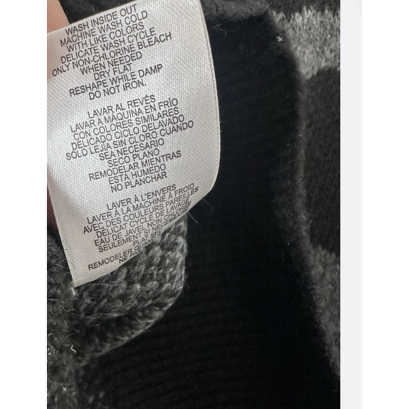 Wicked Sweater Cardigan Ariana By Paul Tazewell Women’s XS Gray/Black Zebra NWT - Picture 7 of 11